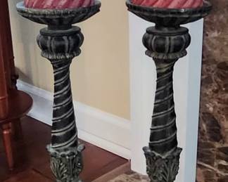 156. Pair of Ornate Candlesticks