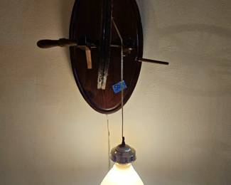 Leftover from weeks estate sale. This wall lamp is pretty unusual I've never seen one like this before. $50