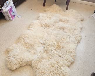 Actual alpaca fur rug $50