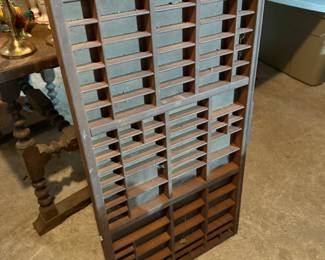 Vintage printer’s tray