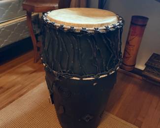 Pearl rope-tuned wood Ashiko drum