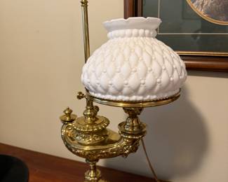 Wild & Wessel brass digital lantern desk lamp