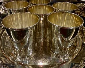 6 Kirk Sterling mint juleps 