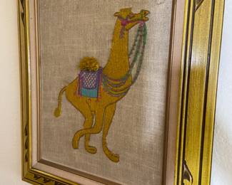 Embroidered camel