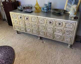 Hollywood Regency style cabinet