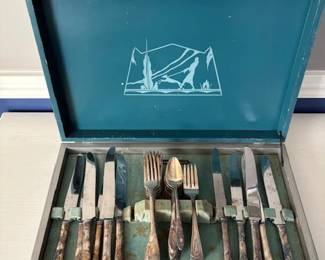 Community silver plate set
