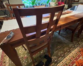 Modern dining table & chairs