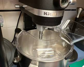 Matte black Kitchen Aid stand mixer