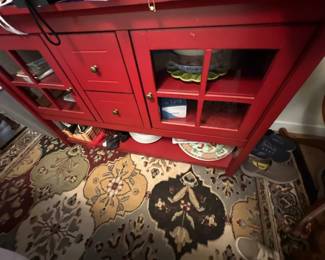 Red storage organizer