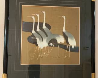 GB111Japanese Style Crane Art