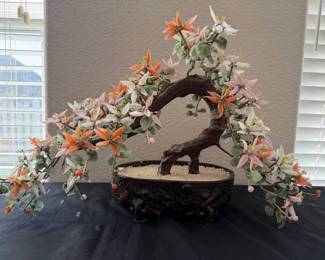 GB105Vintage Jade Bonsai Tree 