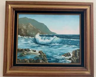 GB117Bilyeu Painting Of Coastline