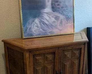 GB183Hall Cabinet With Framed Print