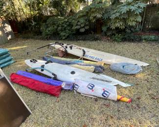 Each Wind surf board w/ sail & frame, presale $150
