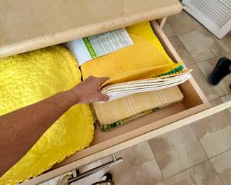 So many linens—all in beautiful shape