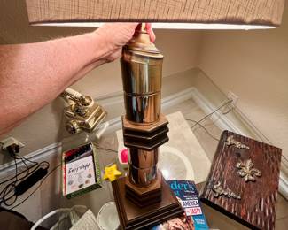 Cool Wood and chrome
MCM lamp