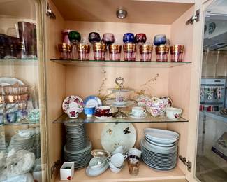 Vintage and bohemian glassware