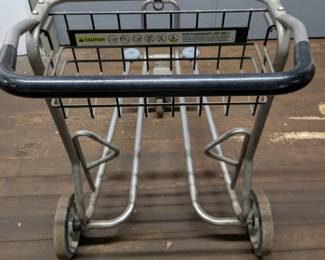 Vintage airport luggage cart