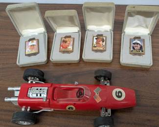 NASCAR pins and toy