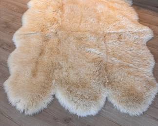 Interlude Home 6-Pelt New Zealand Sheepskin Rug. Measures 67" x 72". Photo 1 of 2. 