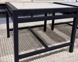 Crate & Barrel Outdoor Furniture -- Sofa, Four Side Tables and 8 Club Chairs. Photo 6 of 7.