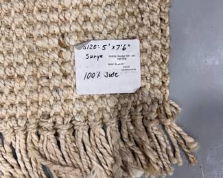 Surya Chunky Naturals Jute Rug. Measures 5' W x 7' 6" L. Photo 2 of 2. 