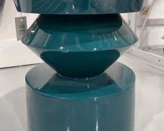 Arteriors Uma Emerald Green Lacquer Side Table. Measures 18" H x 16" D -- Only 1. Photo 1 of 3. 