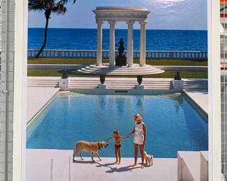 "Nice Pool," Print by Slim Aarons (CZ Guest and Son Alexander). Measures 45" x 45". 