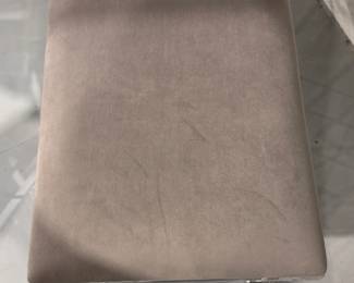 Interlude Home Acrylic Asher Bench in Ultra Suede Fabric - Only 1. Brand New! Measures 24" W x 16" D x 19" Seat Height. Photo 2 of 2. 