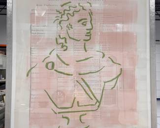 Gayle Harismowich, Parisienne Page I. Measures 52" x 42".