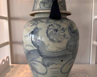 Porcelain Silla Temple Jar. Measures 25" H x 14" D at Widest. Photo 1 of 4. 
