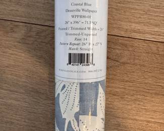 Serena & Lily Deauville Wallpaper - Coastal Blue. 11 Yard Roll. Photo 1 of 2. 