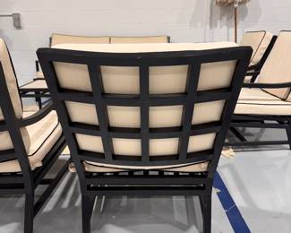 Crate & Barrel Outdoor Furniture -- Sofa, Four Side Tables and 8 Club Chairs. Photo 5 of 7.