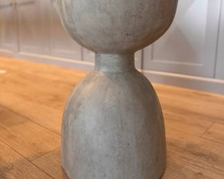 Noir Hourglass Ceramic Accent Stool. Measures 24" H x 15" D. Photo 1 of 2. 