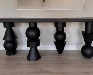 CFC "Moab" Console. Solid Ebonized Wood. Measures 82" W x 22" D x 30" H. Photo 1 of 5. 