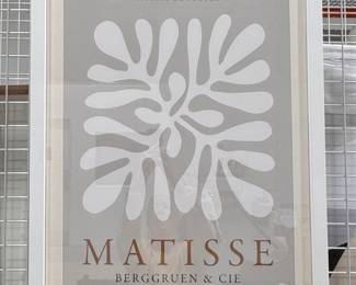 Henri Matisse The Cut-Outs, Framed Exhibition Poster. 