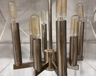 Hudson Valley 20-Wide Travis 8-Light Chandelier.  Photo 2 of 3. 