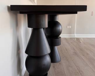 CFC "Moab" Console. Solid Ebonized Wood. Measures 82" W x 22" D x 30" H. Photo 3 of 5. 