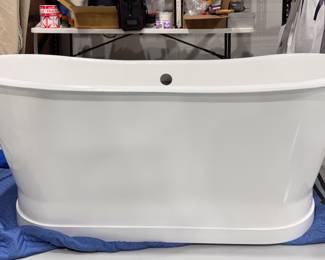 Waterworks Santry Freestanding Cast Iron Bathtub.  Measures 67" W x 31" D x 22". Photo 1 of 3. 