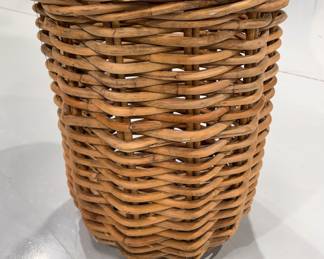 Hudson & Grace Woven Wood Basket. Measures 19" H by 16" D. Photo 1 of 2. 