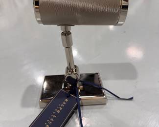 Ralph Lauren for Visual Comfort Barrett Mini Bed Light in Polished Nickel. Measures 7.75" H x 3" W. Backplate Measures 3" x 4.75". Photo 2 of 2. 