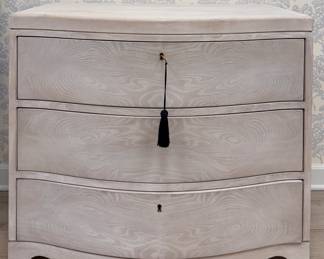 White Oak Serpentine Front Chest of Drawers - 2 Available. Each Measures 39" W x 22" D x 34" H. Photo 1 of 3. 