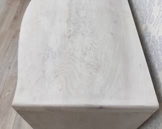 White Oak Serpentine Front Chest of Drawers - 2 Available. Each Measures 39" W x 22" D x 34" H. Photo 2 of 3. 