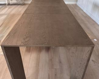 Restoration Hardware Arles Dining Table in Grey Oak. Measures 84" L x 39" D as Pictured with Two 22" Extensions. Photo 3 of 4. 