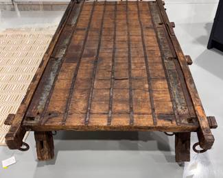 Antique Camel Cart Coffee Table. Add a Custom Mattress to Create a One-of-a-Kind Daybed. Measures 44" W x 82" L x 15" H . Photo 2 of 4. 