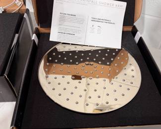 Rainfall Shower Head with Gooseneck Arm. 