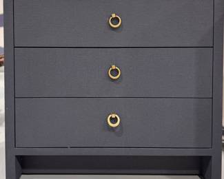 Villa & House Bryant 3-Drawer Grass Cloth Side Table - Only 1. Measures 30" W x 20" D x 28" H. Photo 1 of 5. 