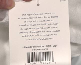 Serena & Lily Down Filled Standard Pillows - 2 Available. Photo 2 of 2. 