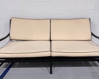 Crate & Barrel Outdoor Furniture -- Sofa, Four Side Tables and 8 Club Chairs. Photo 2 of 7.