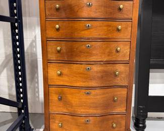 Vintage 6 Drawer Chest of Drawers. Measures 26" W x 18" D x 45" H. Nice As Is But Consider Updating with Farrow & Ball Paint. Photo 1 of 6.